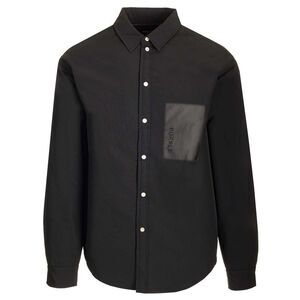 Purple Men Black Overshirt